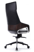 Изображение кресло rv design aura (fk005-a) кожа черная